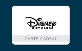 Carte-cadeau Disney de 100 $