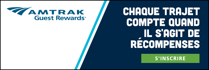 Amtrak Guest Rewards® | Chaque trajet compte quand il s'agit de récompenses
