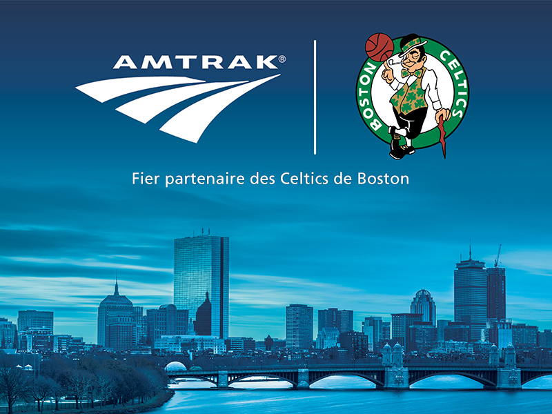 Promotion partenariat Amtrak Celtics