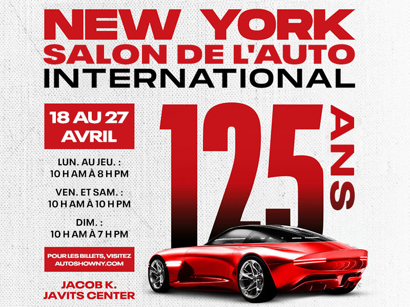 Image promotionnelle pour l’exposition automobile de New York International